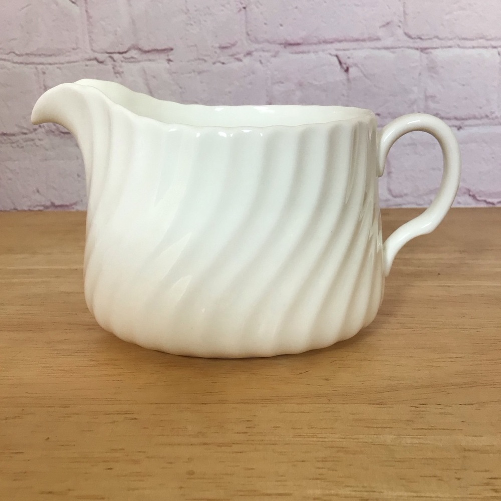 Vintage Minton White Fife Creamer
